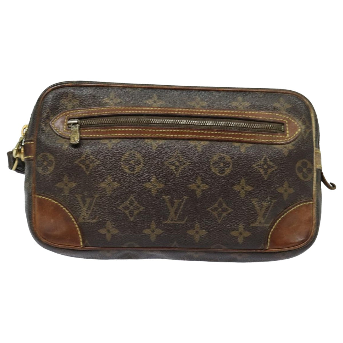 LOUIS VUITTON Monogram Marly Dragonne GM Clutch Bag M51825 LV 82837