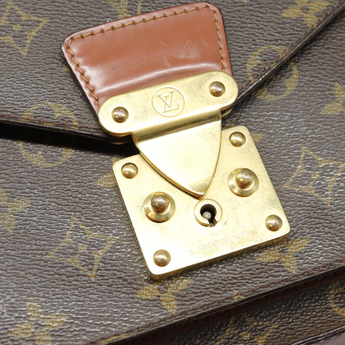 LOUIS VUITTON Monogram Monceau 28 Hand Bag 2way M51185 LV 82844