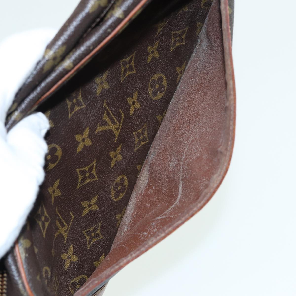 LOUIS VUITTON Monogram Compiegne 28 Clutch Bag M51845 LV 82845