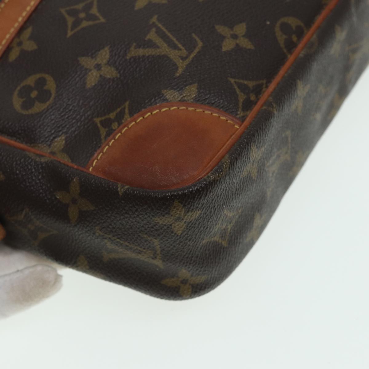 LOUIS VUITTON Monogram Compiegne 28 Clutch Bag M51845 LV 82845