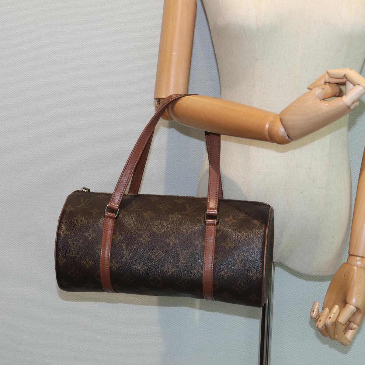 LOUIS VUITTON Monogram Papillon 30 Hand Bag M51385 LV 82853