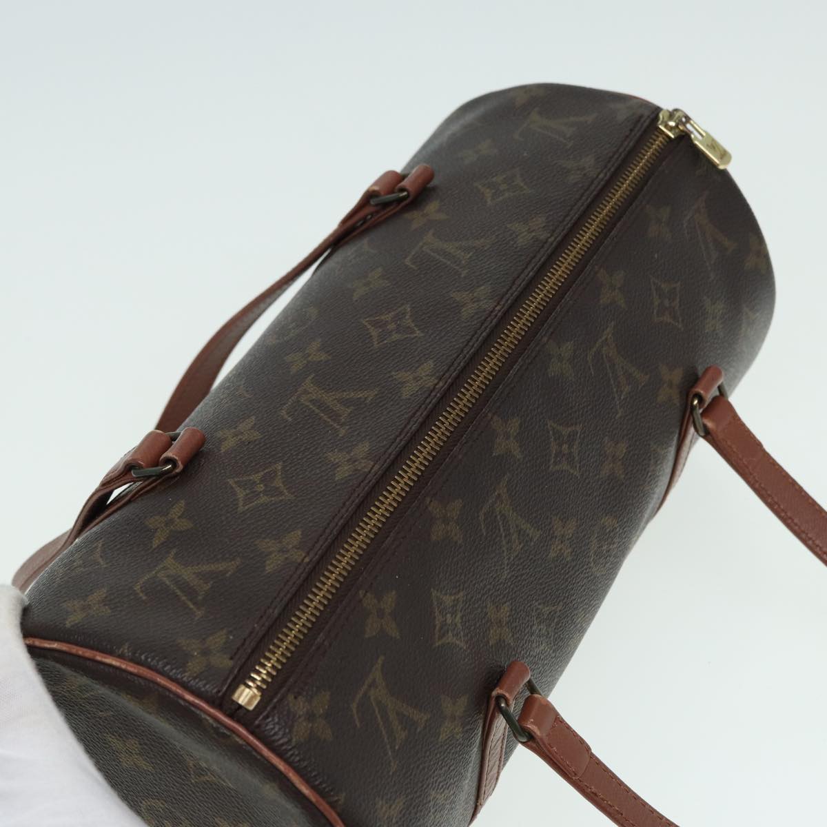LOUIS VUITTON Monogram Papillon 30 Hand Bag M51385 LV 82853