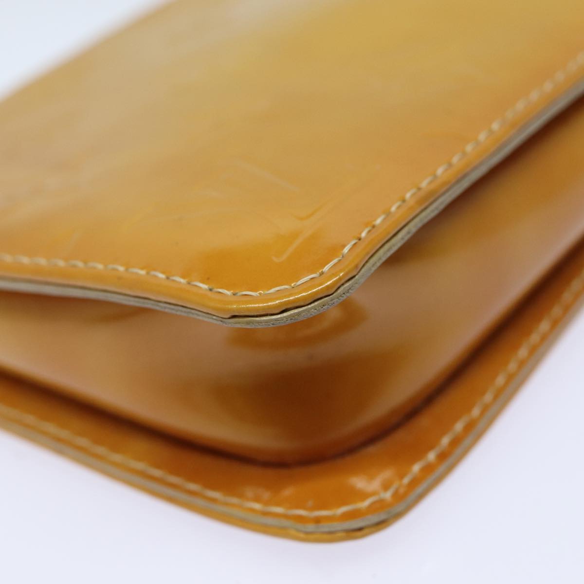 LOUIS VUITTON Monogram Vernis Lexington Accessory Pouch Beige M91010 82854