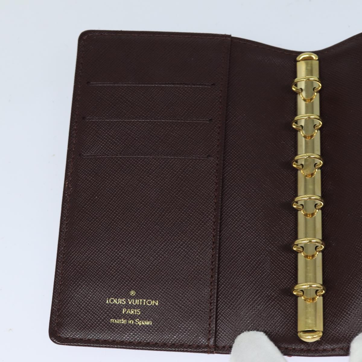 LOUIS VUITTON Monogram Mini Agenda PM Day Planner Cover Red R20912 LV 82855