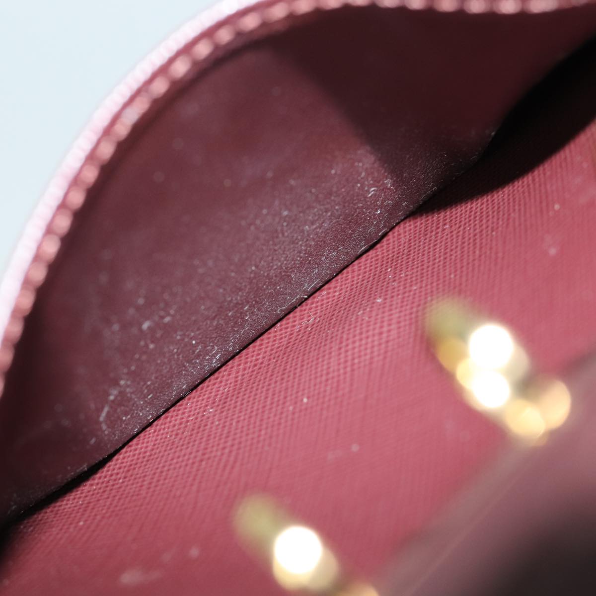 LOUIS VUITTON Monogram Mini Agenda PM Day Planner Cover Red R20912 LV 82855