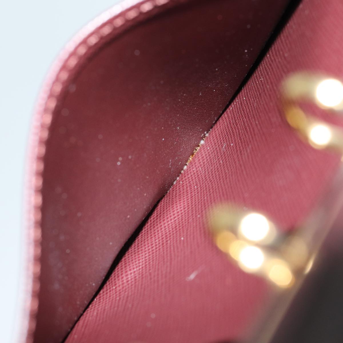 LOUIS VUITTON Monogram Mini Agenda PM Day Planner Cover Red R20912 LV 82855
