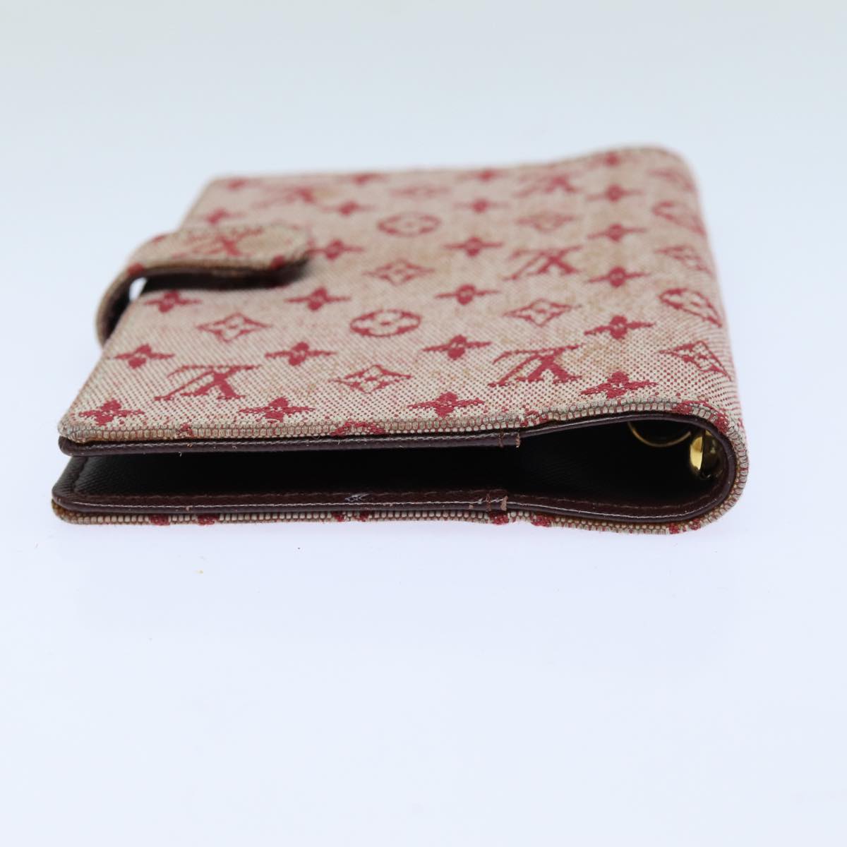 LOUIS VUITTON Monogram Mini Agenda PM Day Planner Cover Red R20912 LV 82855