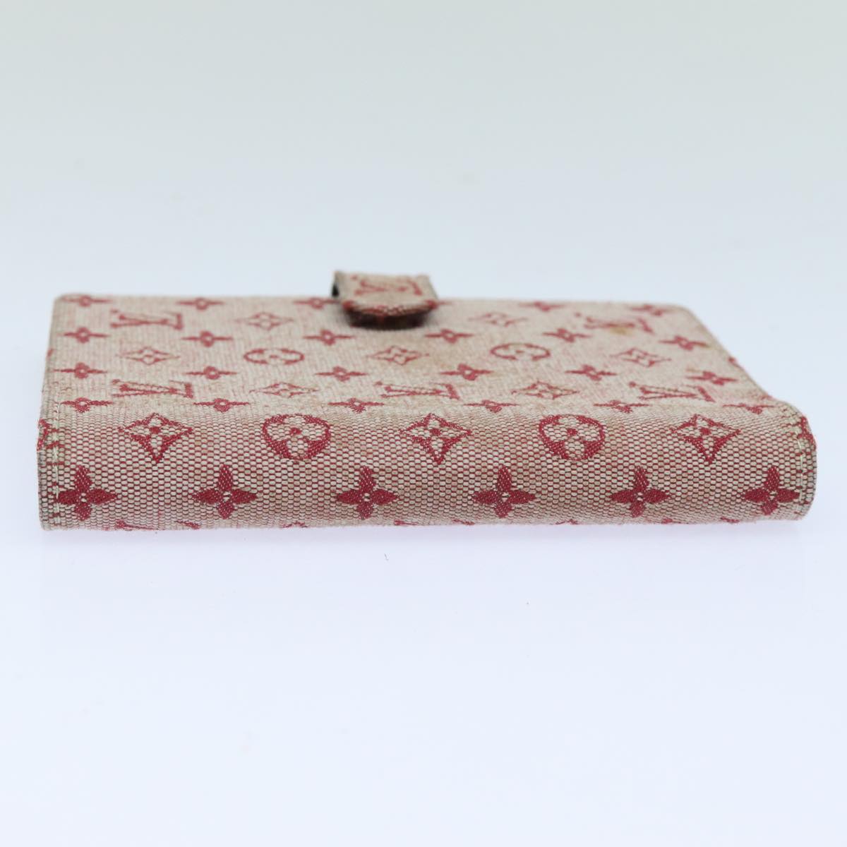 LOUIS VUITTON Monogram Mini Agenda PM Day Planner Cover Red R20912 LV 82855
