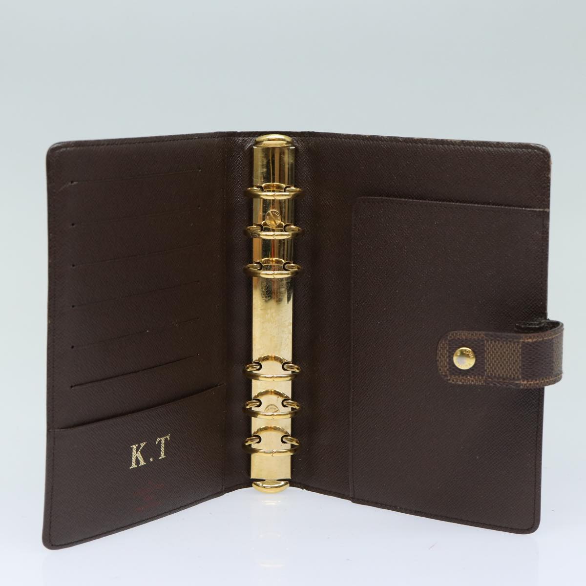 LOUIS VUITTON Damier Graphite Agenda MM Day Planner Cover R20242 LV 82856