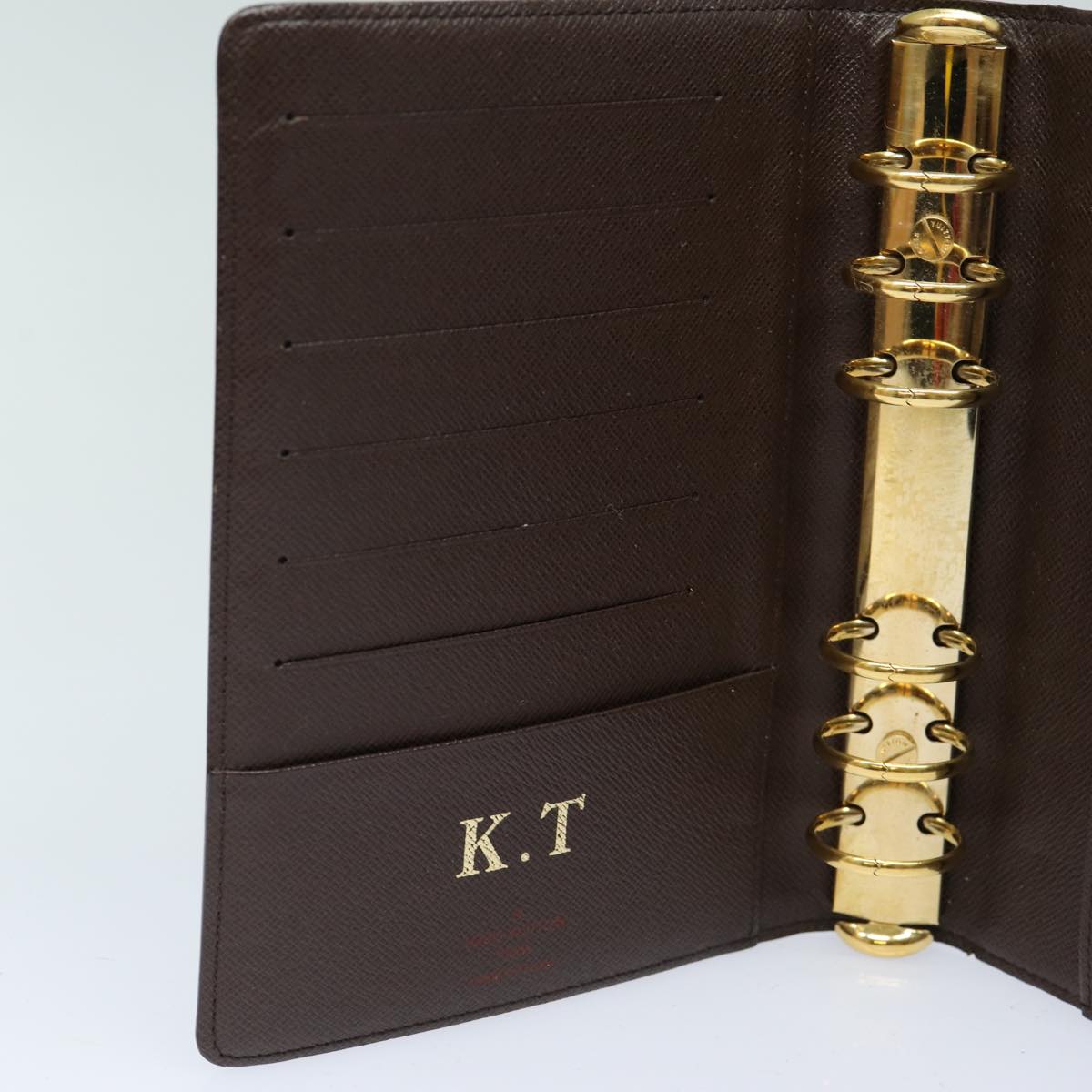 LOUIS VUITTON Damier Graphite Agenda MM Day Planner Cover R20242 LV 82856