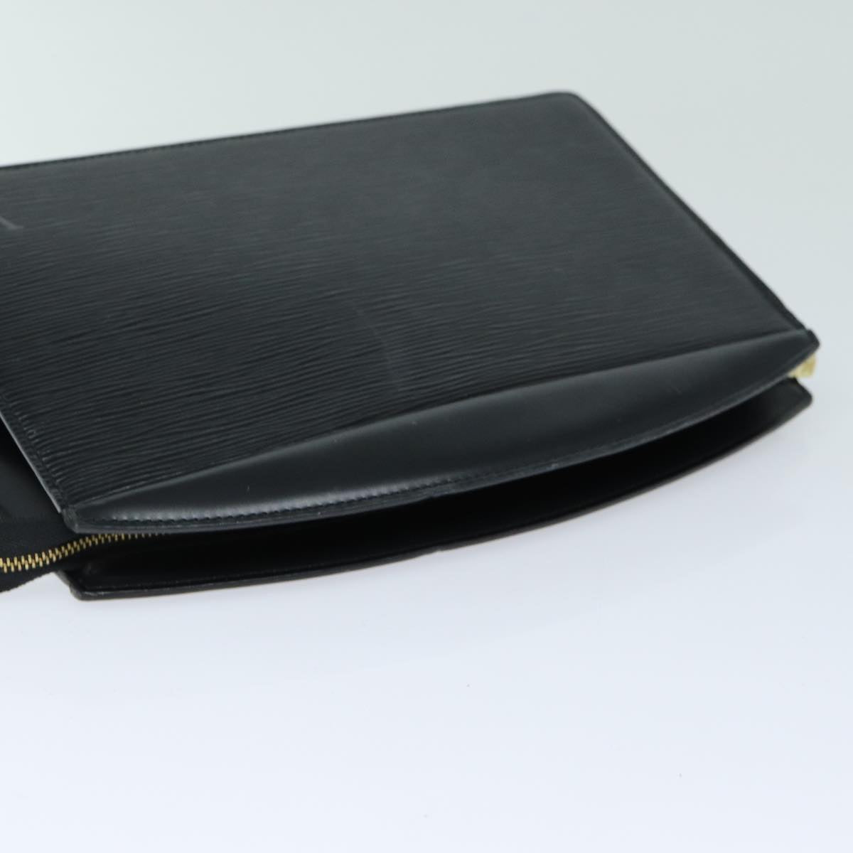 LOUIS VUITTON Epi Trousse Crete Pouch Black M48402 LV 82862