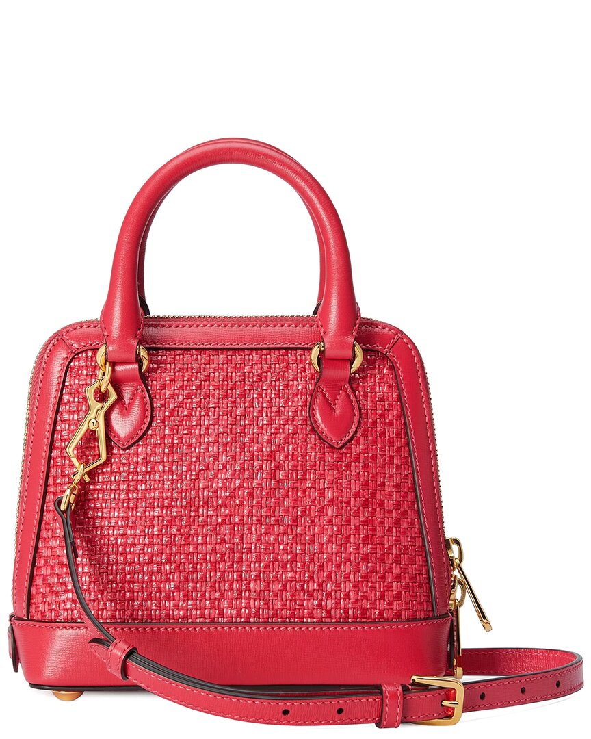 Luxury Gucci Trending 2025 Horsebit 1955 Top Handle Bag Raffia & Leather Mini Shoulder Bag