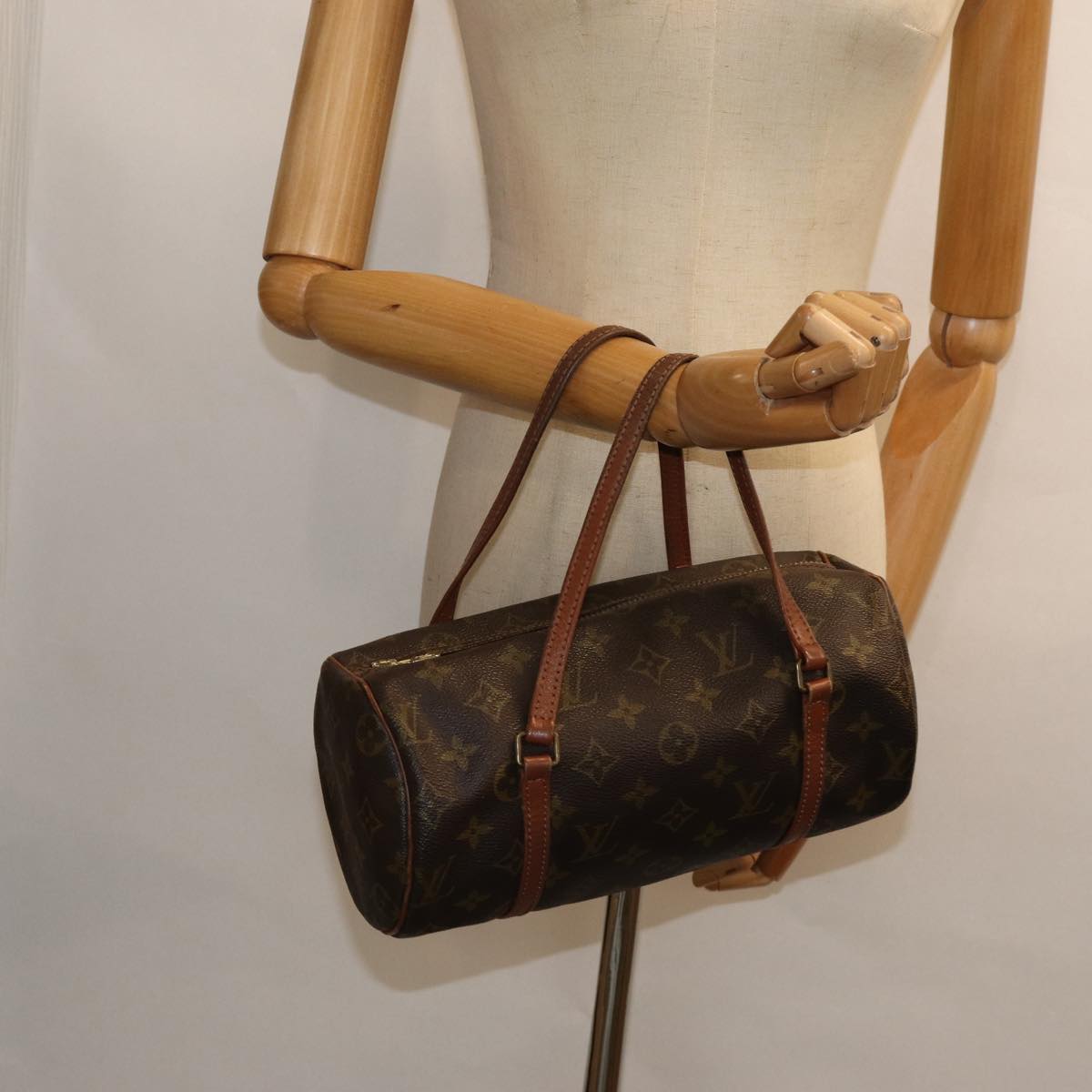 LOUIS VUITTON Monogram Papillon 26 Hand Bag M51386 LV 82898