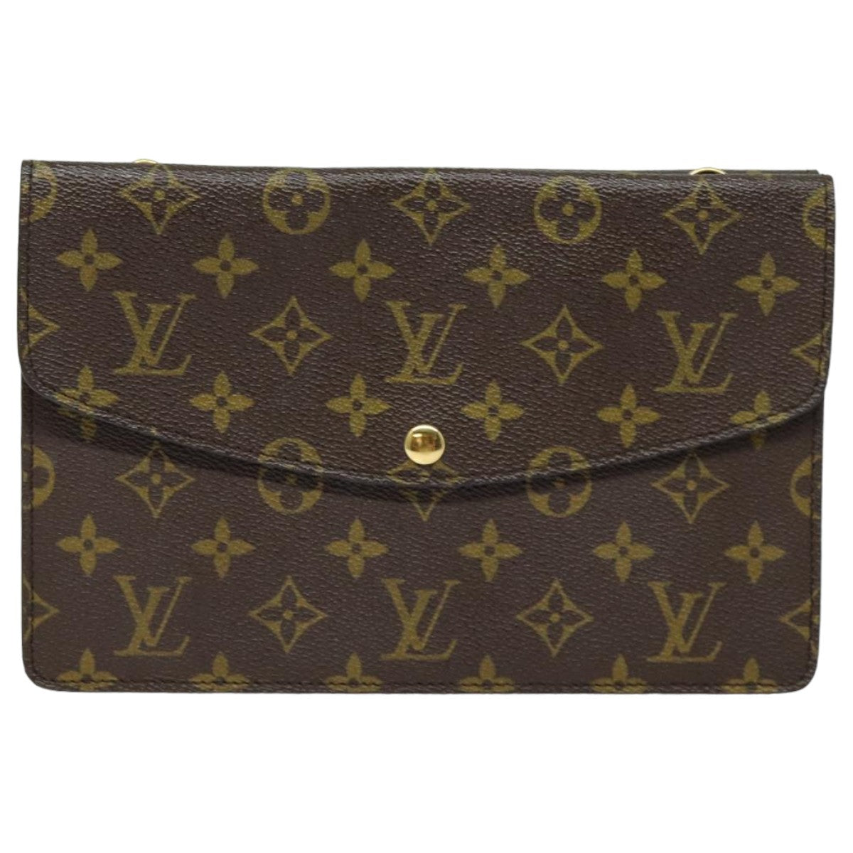 LOUIS VUITTON Monogram Double Rabat Shoulder Bag M51815 LV 82900