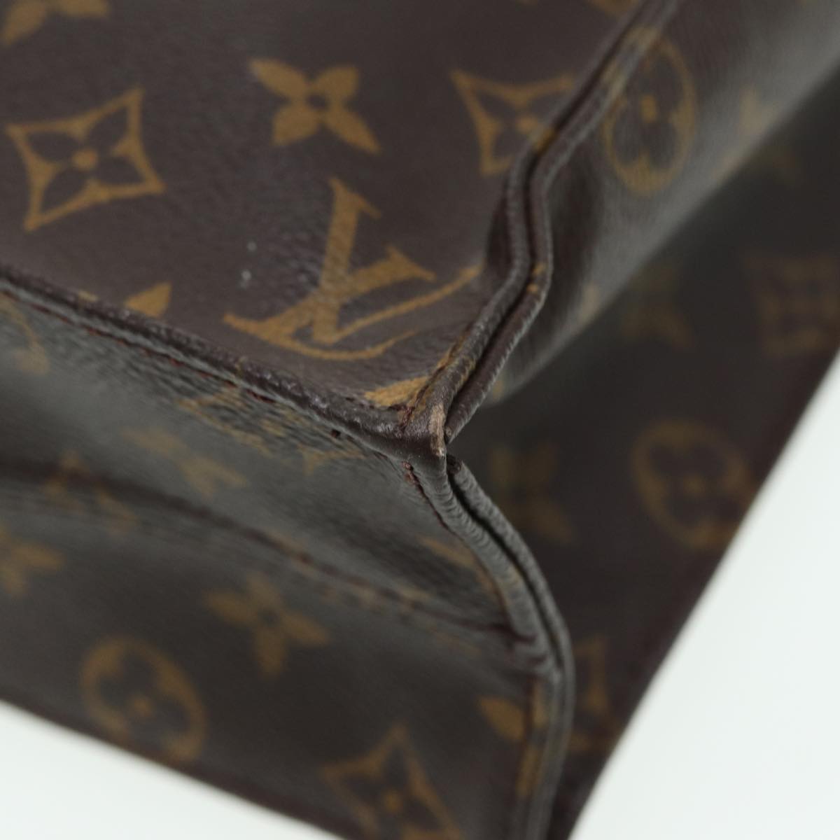 LOUIS VUITTON Monogram Sac Plat Hand Bag M51140 LV 82902