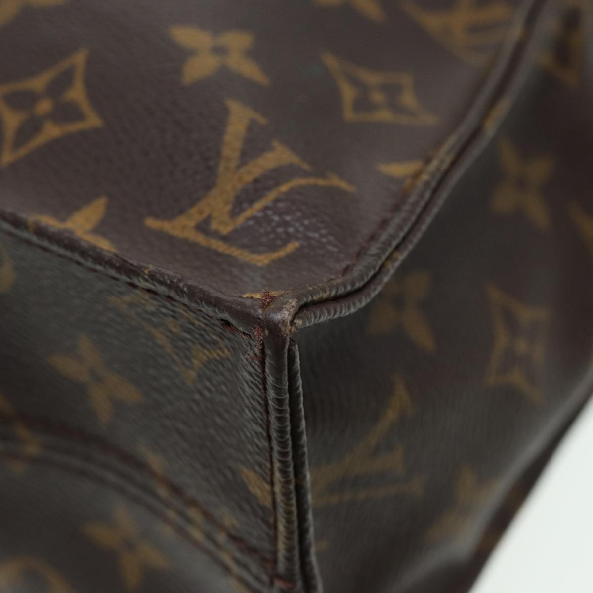LOUIS VUITTON Monogram Sac Plat Hand Bag M51140 LV 82902