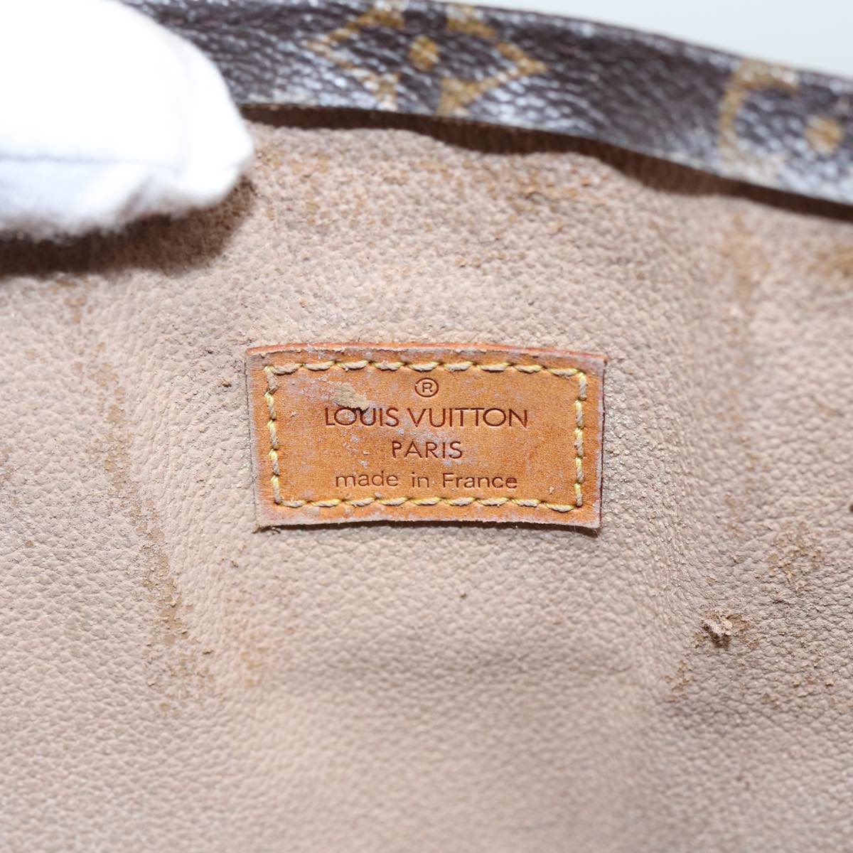 LOUIS VUITTON Monogram Sac Plat Hand Bag M51140 LV 82902