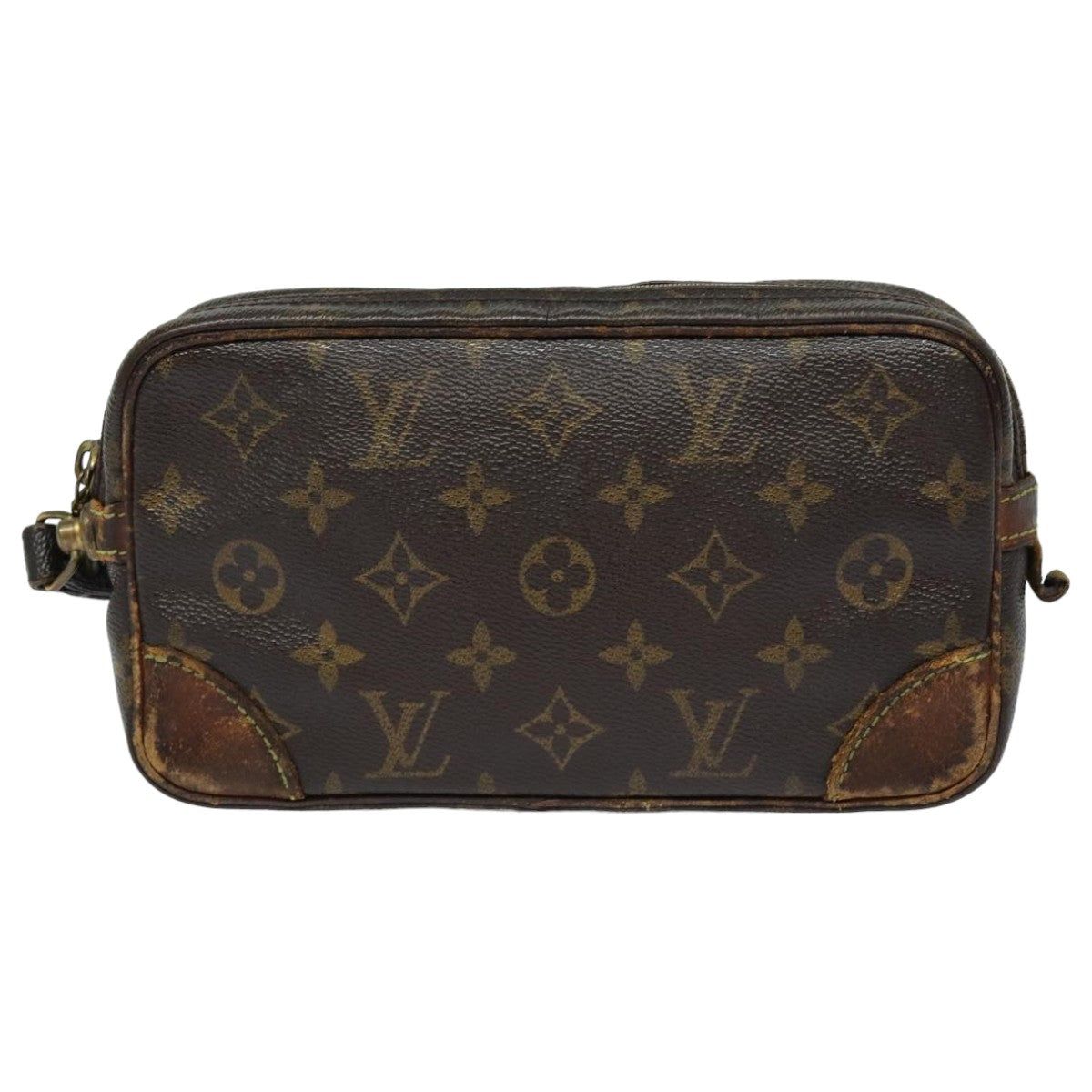 LOUIS VUITTON Monogram Marly Dragonne PM Clutch Bag M51827 LV 82903