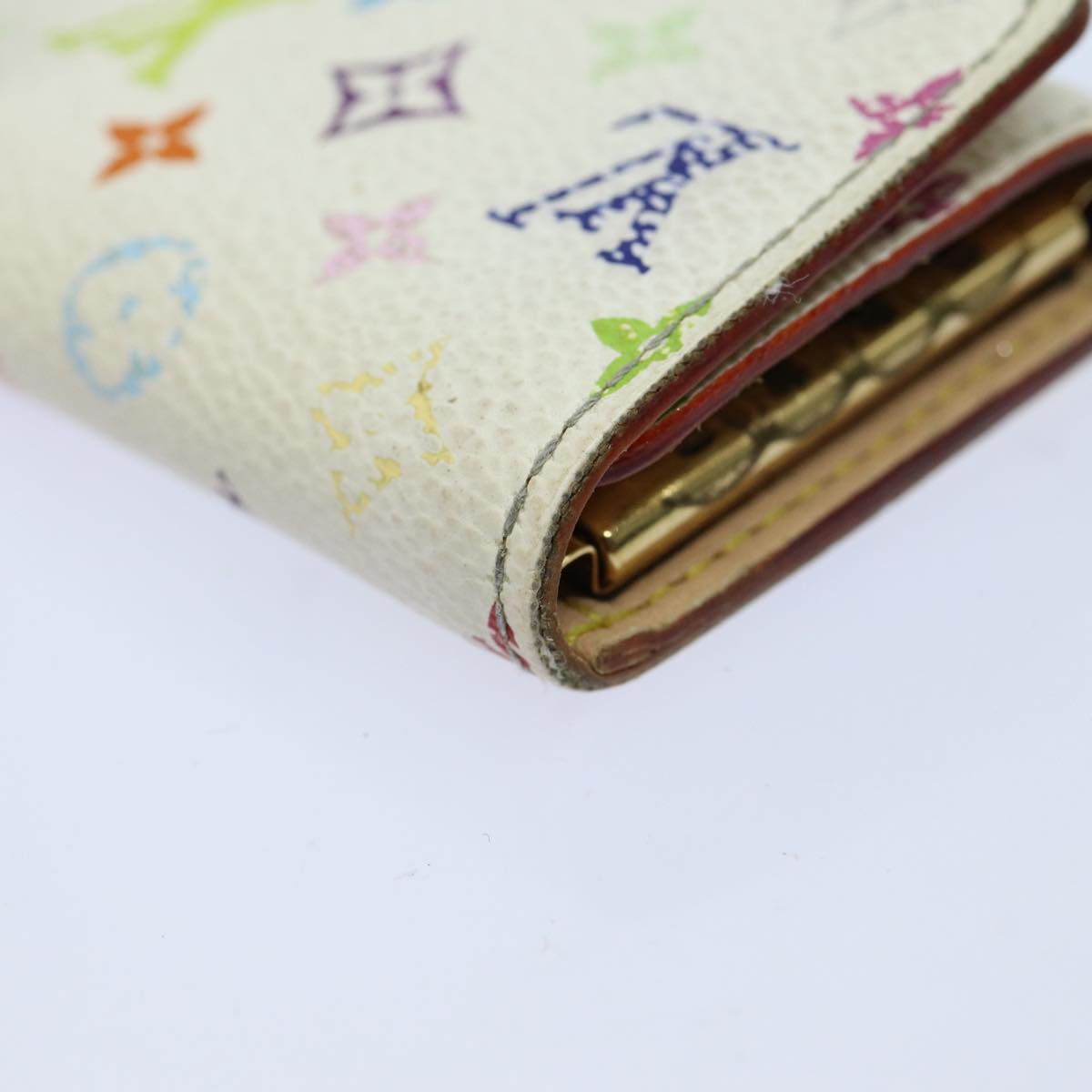 LOUIS VUITTON Monogram Multicolor Multi Cles 4 Keys Case White M60043 82906