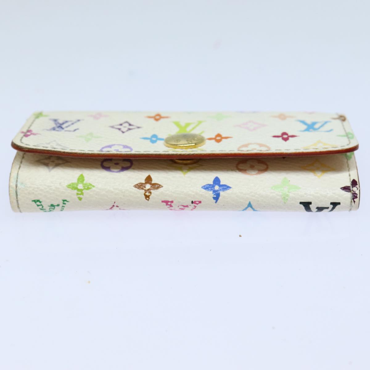 LOUIS VUITTON Monogram Multicolor Multi Cles 4 Keys Case White M60043 82906