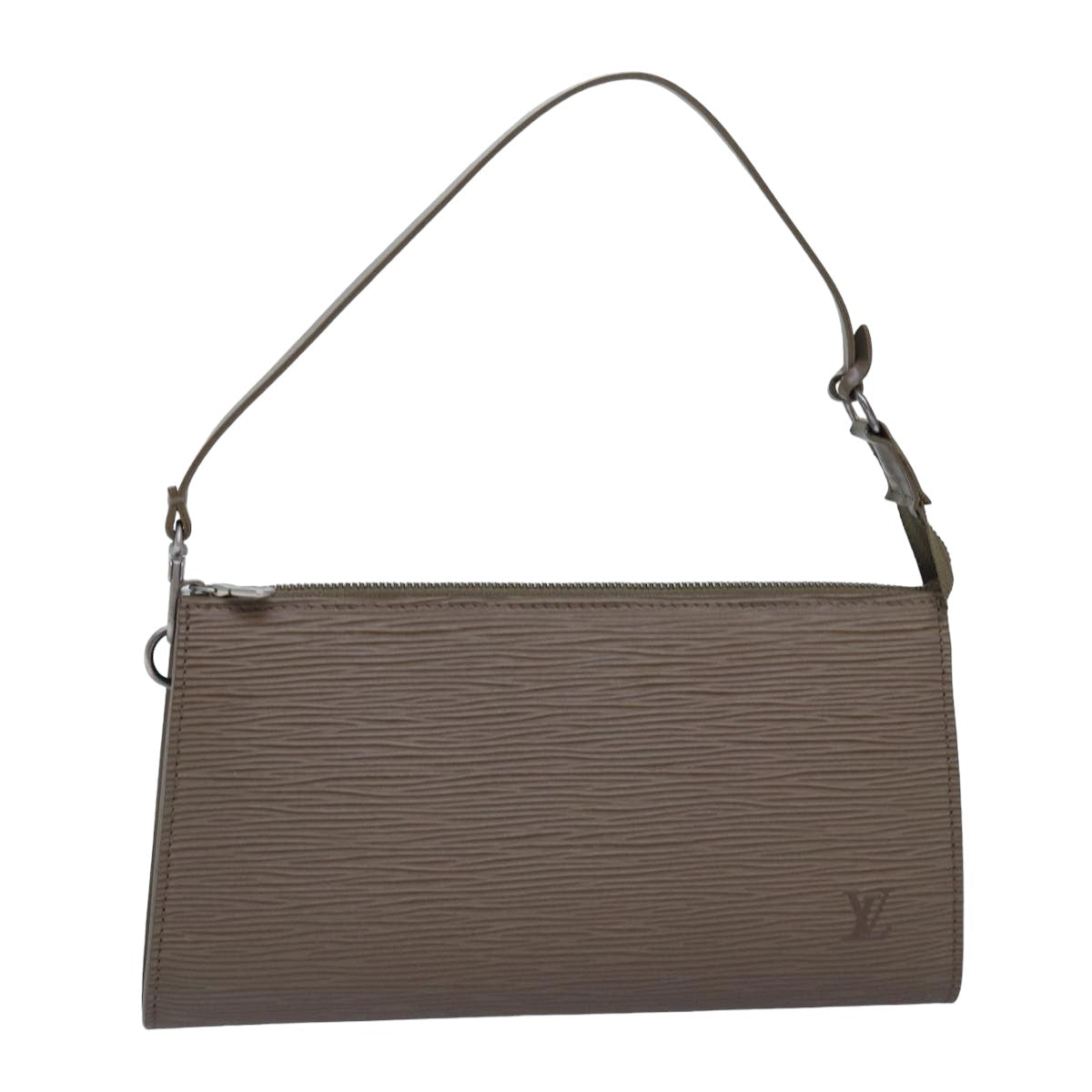 LOUIS VUITTON Epi Pochette Accessoires Pouch Gray Pepper LV 82930A