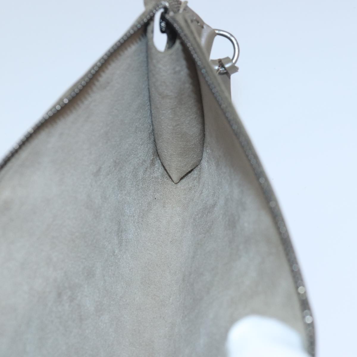 LOUIS VUITTON Epi Pochette Accessoires Pouch Gray Pepper LV 82930A
