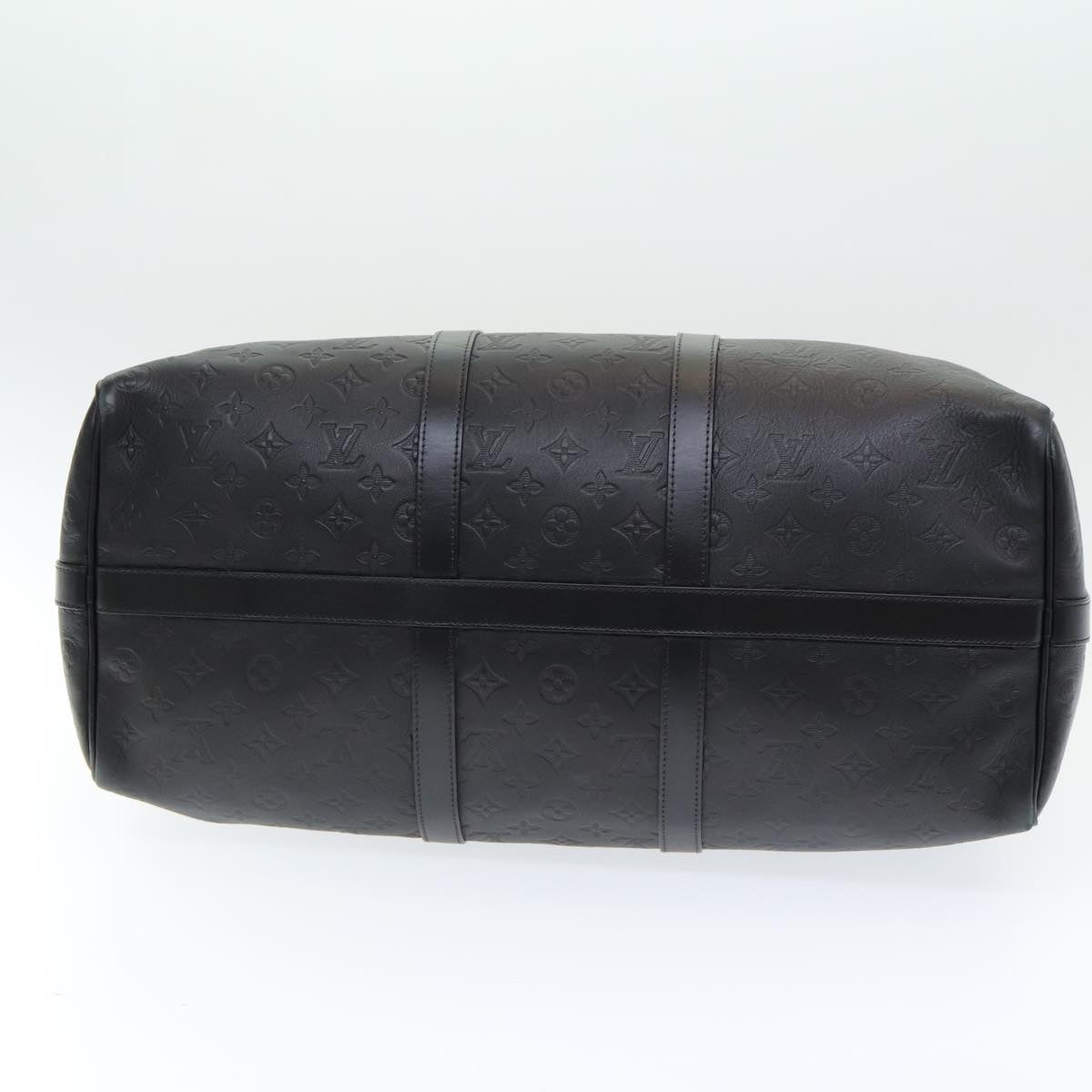 LOUIS VUITTON Shadow Keepall Bandouliere 50 Bag Black M44810 LV 82934SA