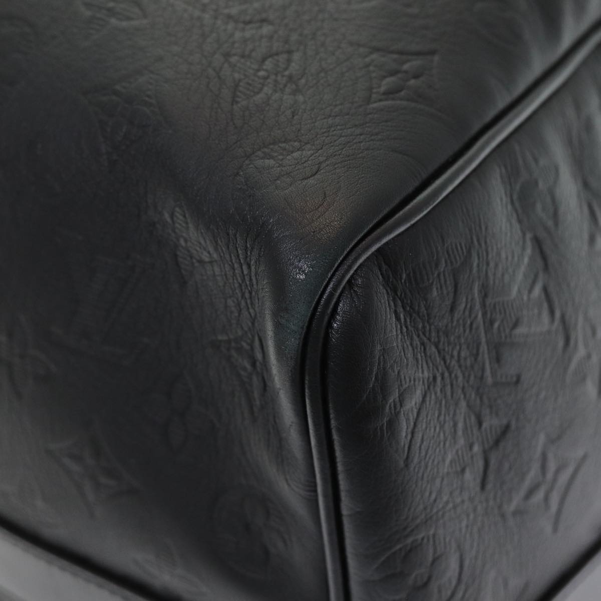 LOUIS VUITTON Shadow Keepall Bandouliere 50 Bag Black M44810 LV 82934SA