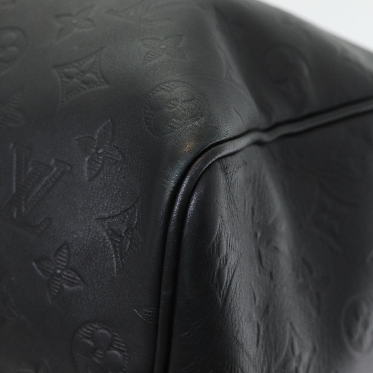 LOUIS VUITTON Shadow Keepall Bandouliere 50 Bag Black M44810 LV 82934SA