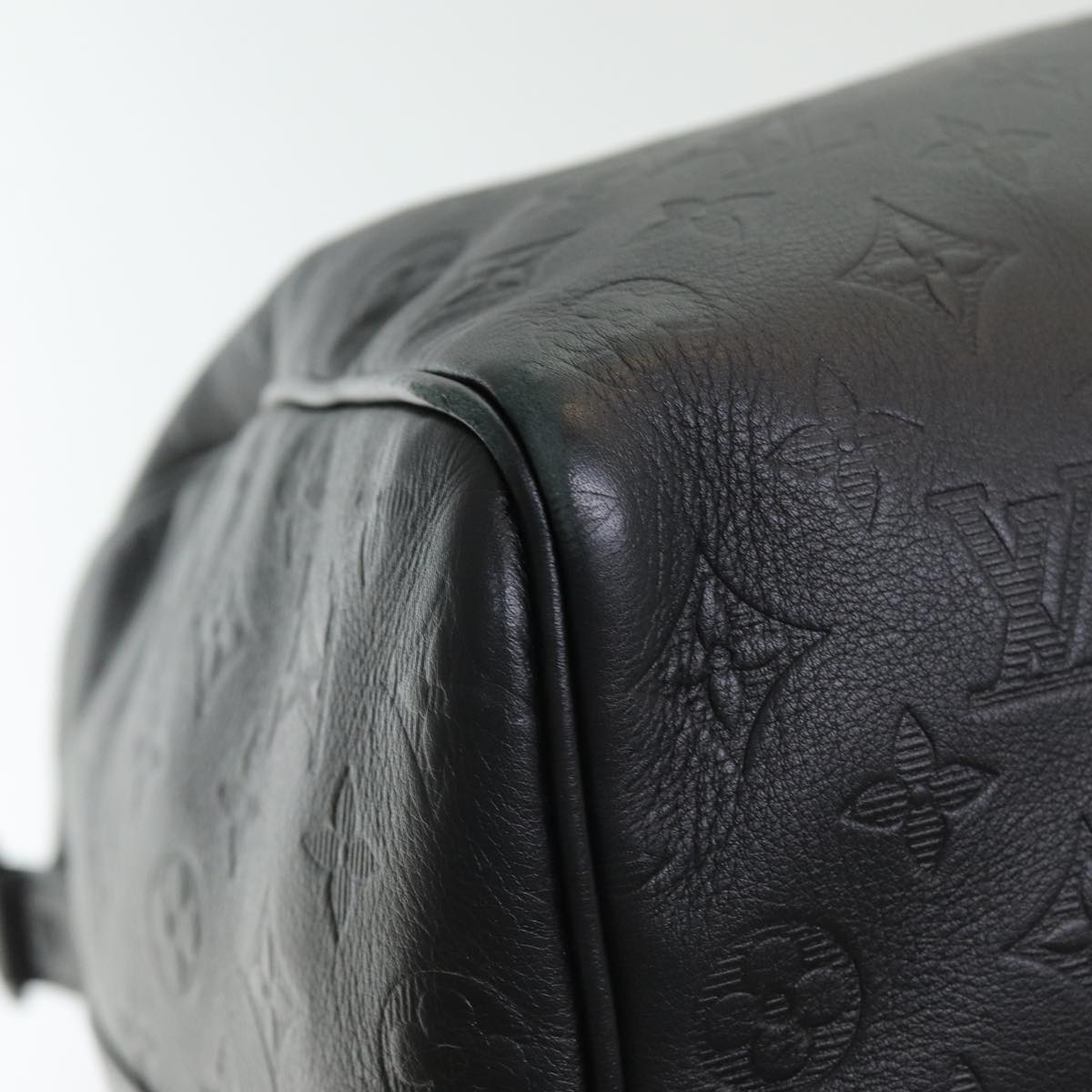 LOUIS VUITTON Shadow Keepall Bandouliere 50 Bag Black M44810 LV 82934SA