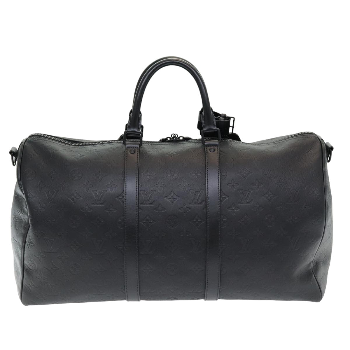 LOUIS VUITTON Shadow Keepall Bandouliere 50 Bag Black M44810 LV 82934SA