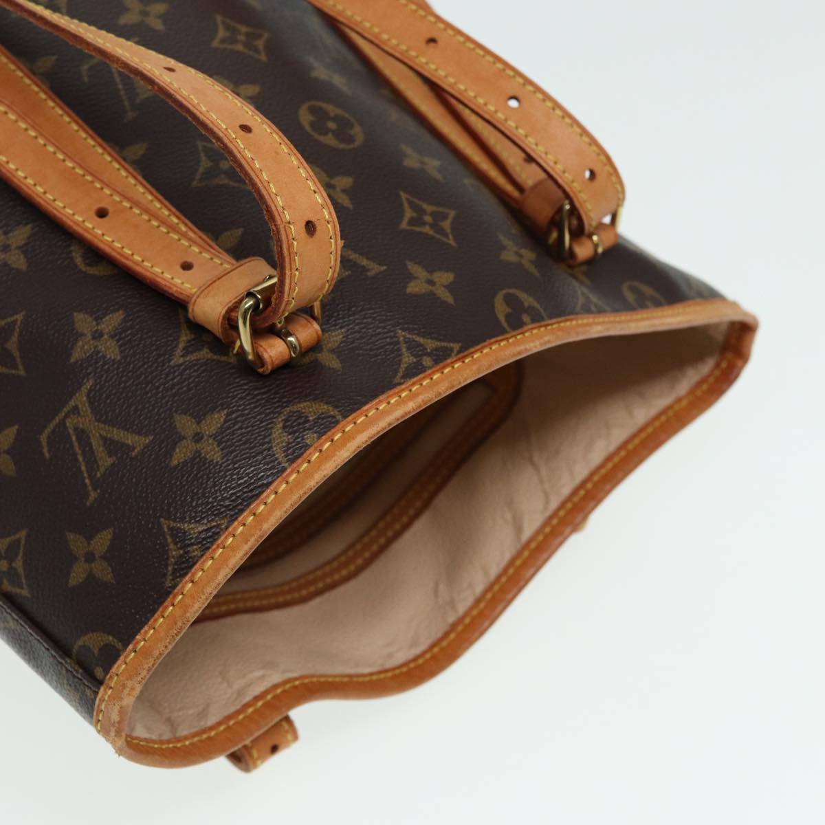 LOUIS VUITTON Monogram Bucket GM Shoulder Bag M42236 LV 82967
