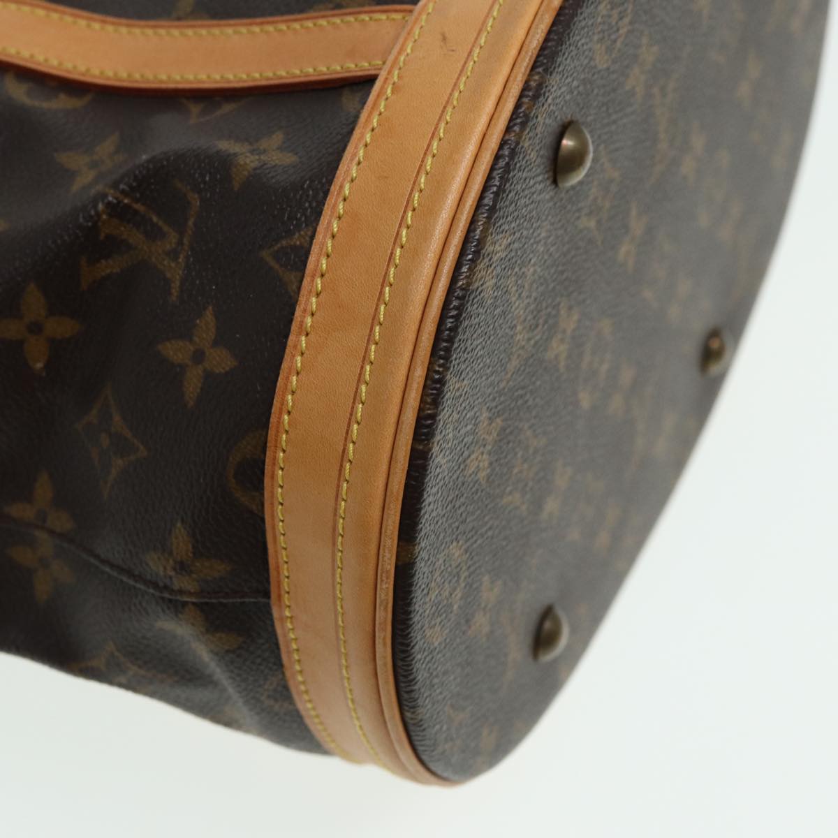LOUIS VUITTON Monogram Bucket GM Shoulder Bag M42236 LV 82974