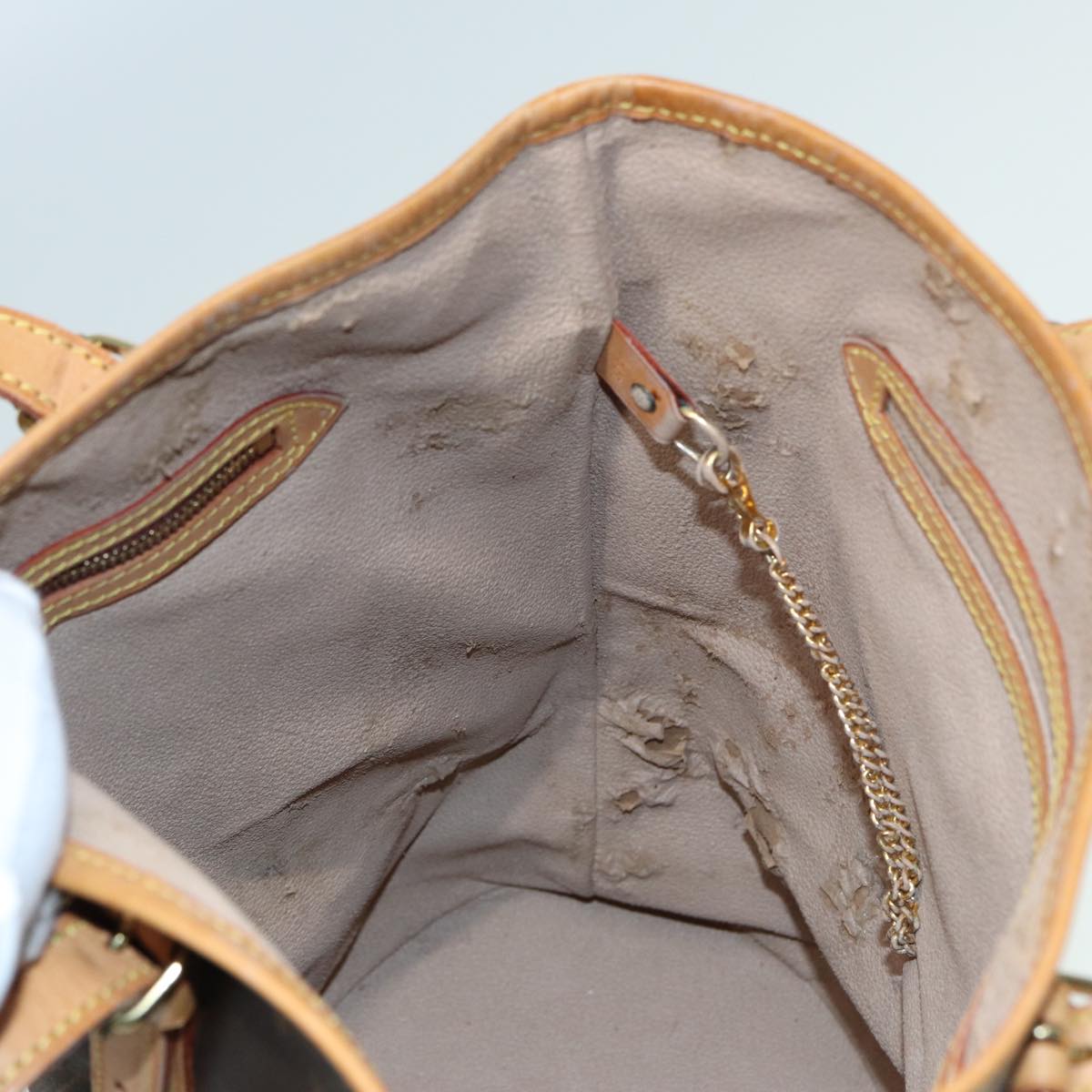 LOUIS VUITTON Monogram Bucket GM Shoulder Bag M42236 LV 82974