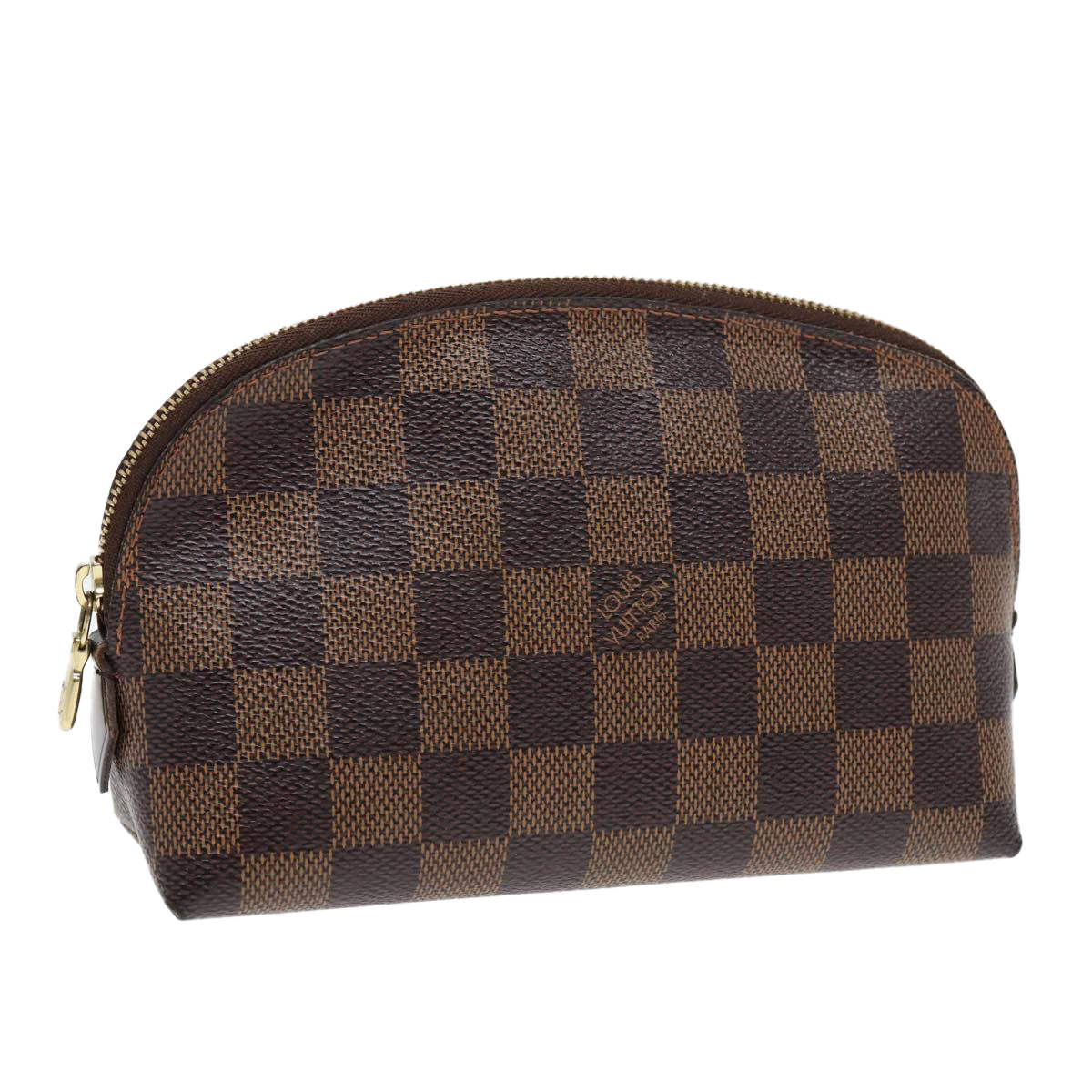 LOUIS VUITTON Damier Ebene Pochette Cosmetic PM Pouch N47516 LV 82975