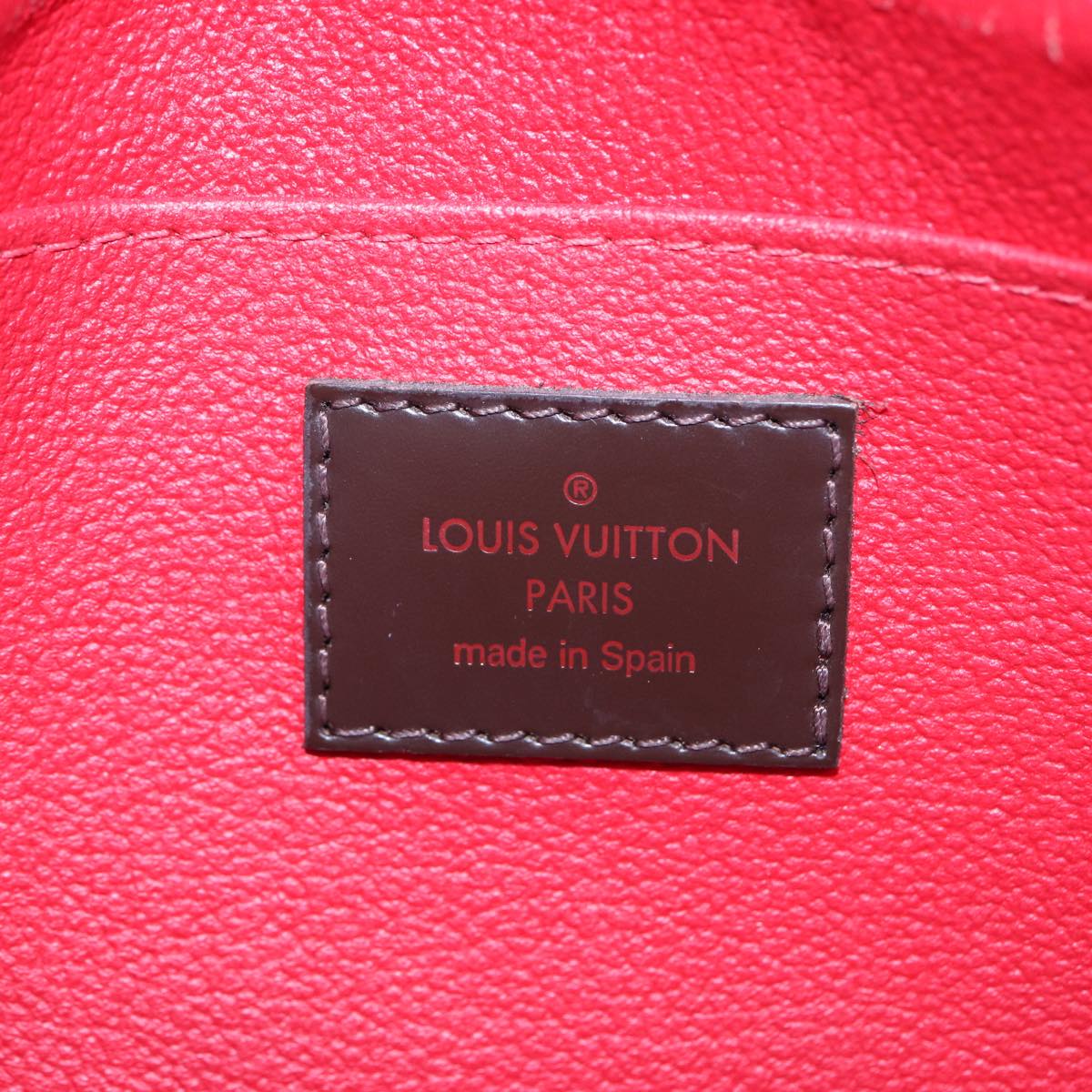 LOUIS VUITTON Damier Ebene Pochette Cosmetic PM Pouch N47516 LV 82975
