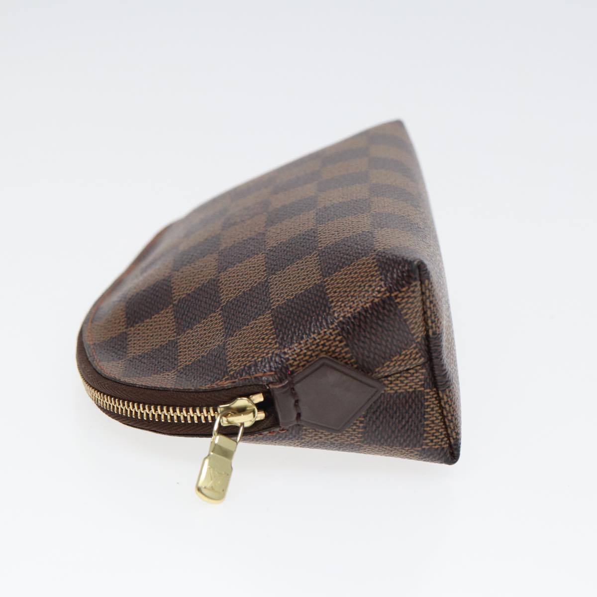LOUIS VUITTON Damier Ebene Pochette Cosmetic PM Pouch N47516 LV 82975