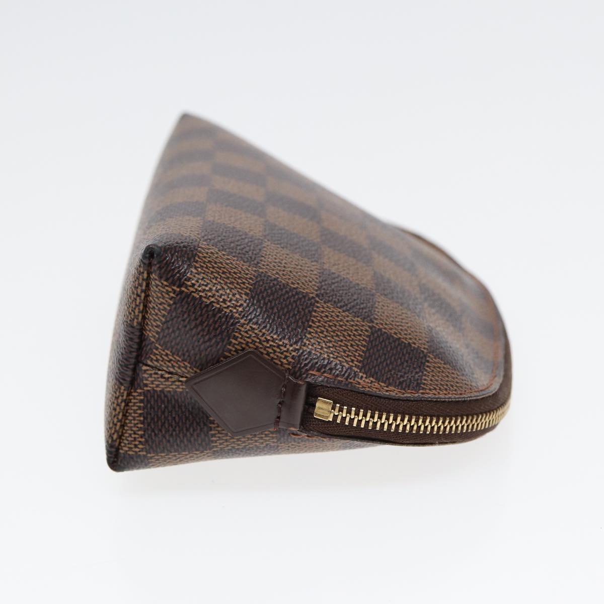 LOUIS VUITTON Damier Ebene Pochette Cosmetic PM Pouch N47516 LV 82975