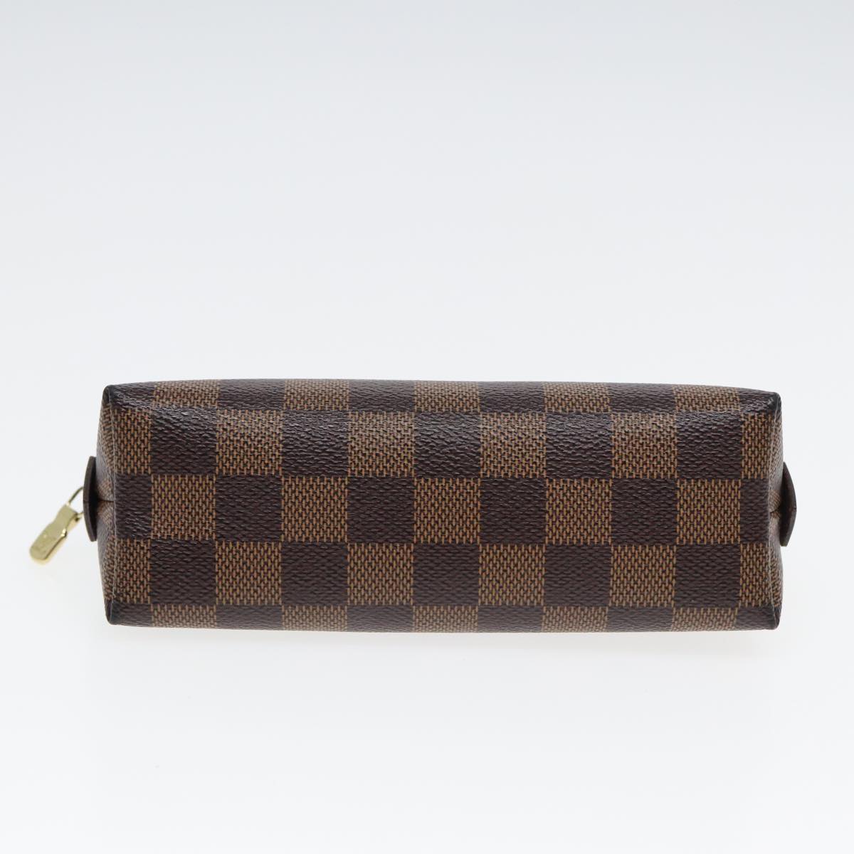 LOUIS VUITTON Damier Ebene Pochette Cosmetic PM Pouch N47516 LV 82975