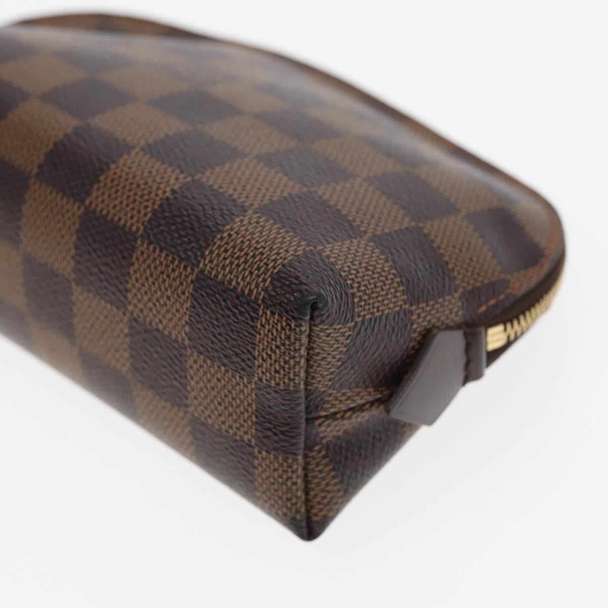 LOUIS VUITTON Damier Ebene Pochette Cosmetic PM Pouch N47516 LV 82975