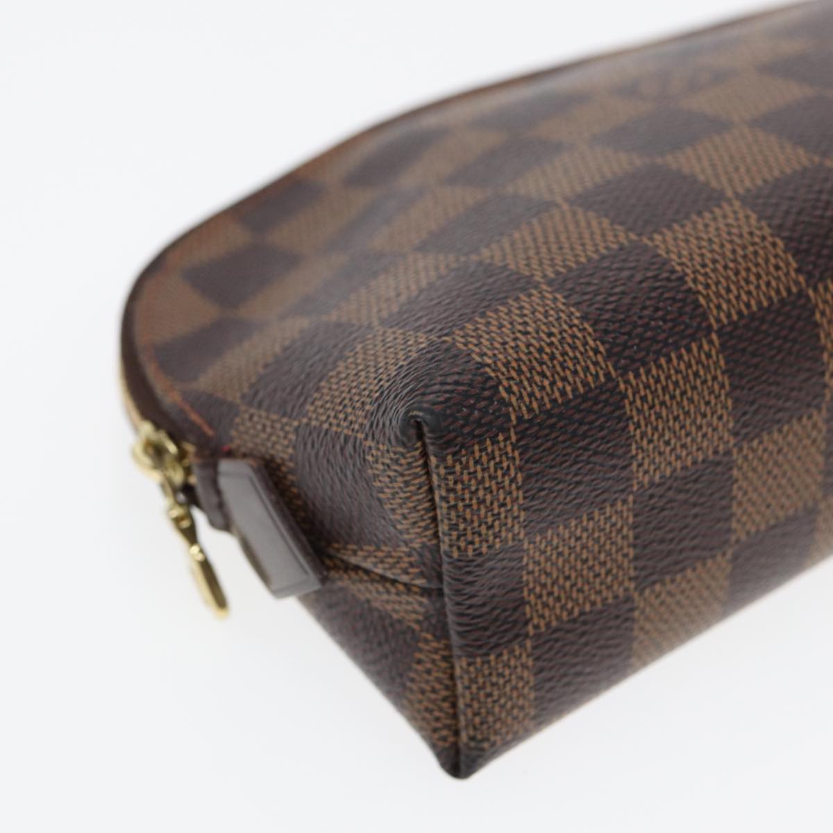 LOUIS VUITTON Damier Ebene Pochette Cosmetic PM Pouch N47516 LV 82975
