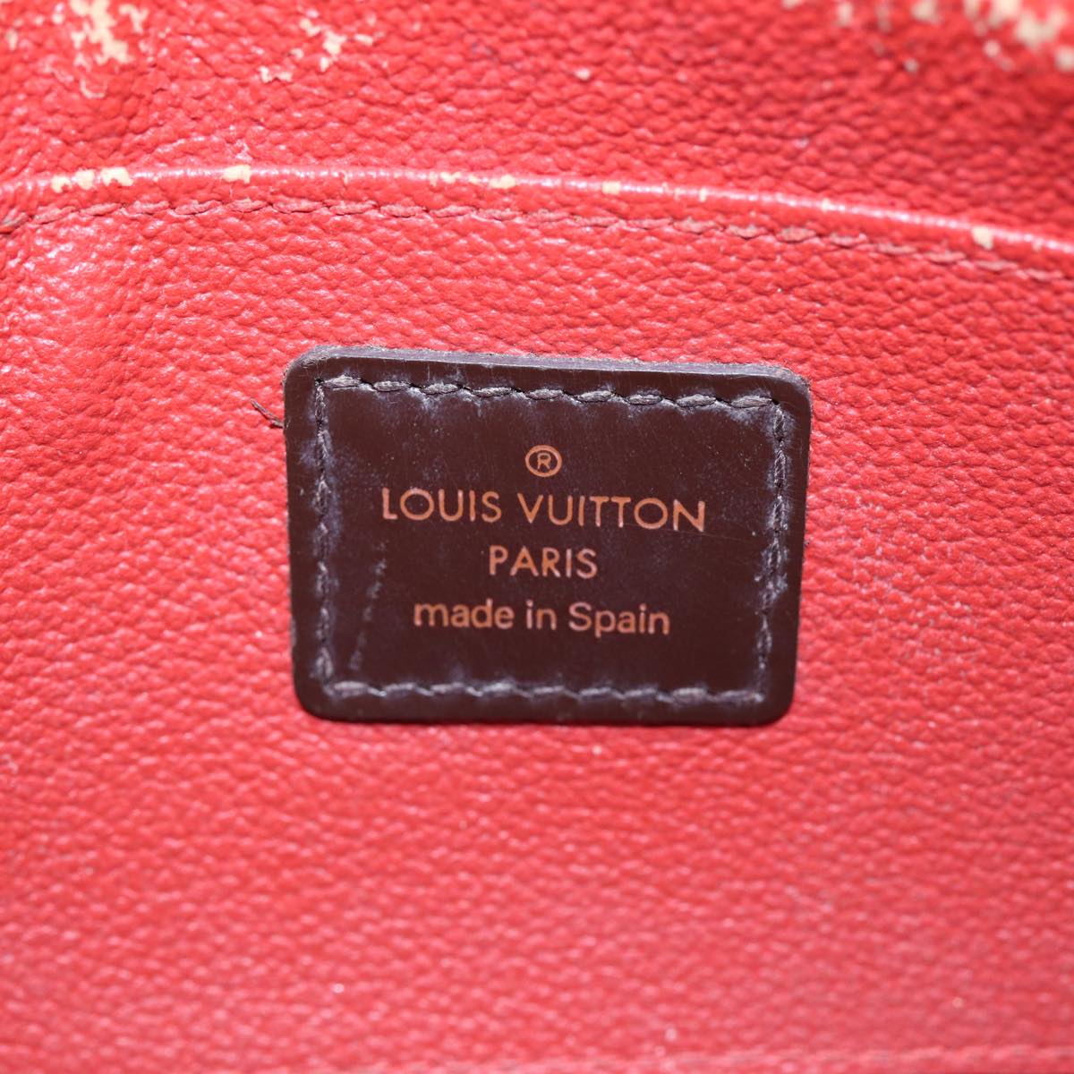 LOUIS VUITTON Damier Ebene Pochette Cosmetic PM Pouch N47516 LV 82976