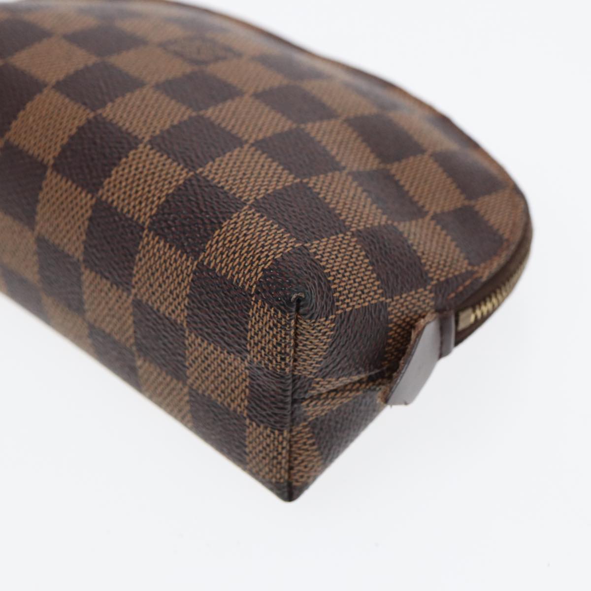 LOUIS VUITTON Damier Ebene Pochette Cosmetic PM Pouch N47516 LV 82976