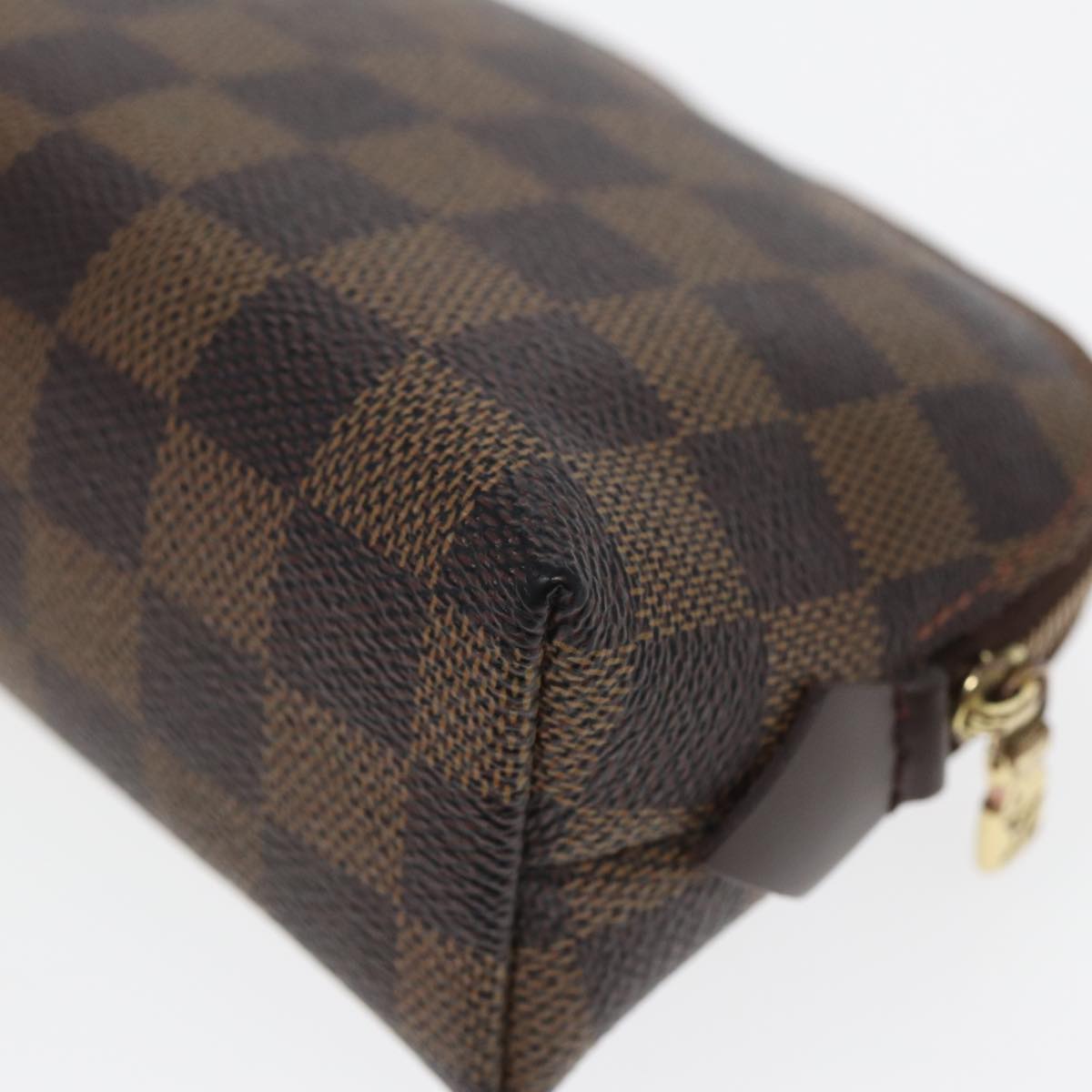 LOUIS VUITTON Damier Ebene Pochette Cosmetic PM Pouch N47516 LV 82977