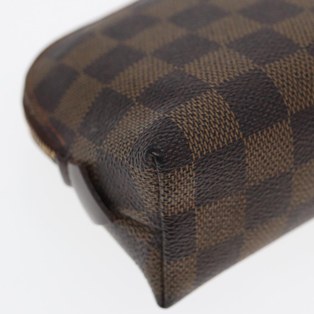 LOUIS VUITTON Damier Ebene Pochette Cosmetic PM Pouch N47516 LV 82977