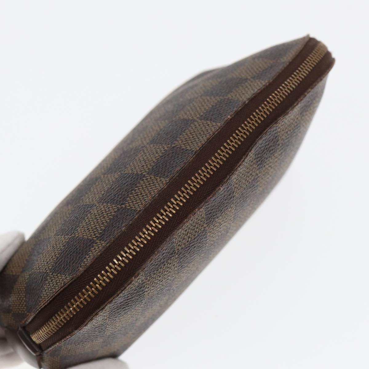 LOUIS VUITTON Damier Ebene Pochette Cosmetic PM Pouch N47516 LV 82977
