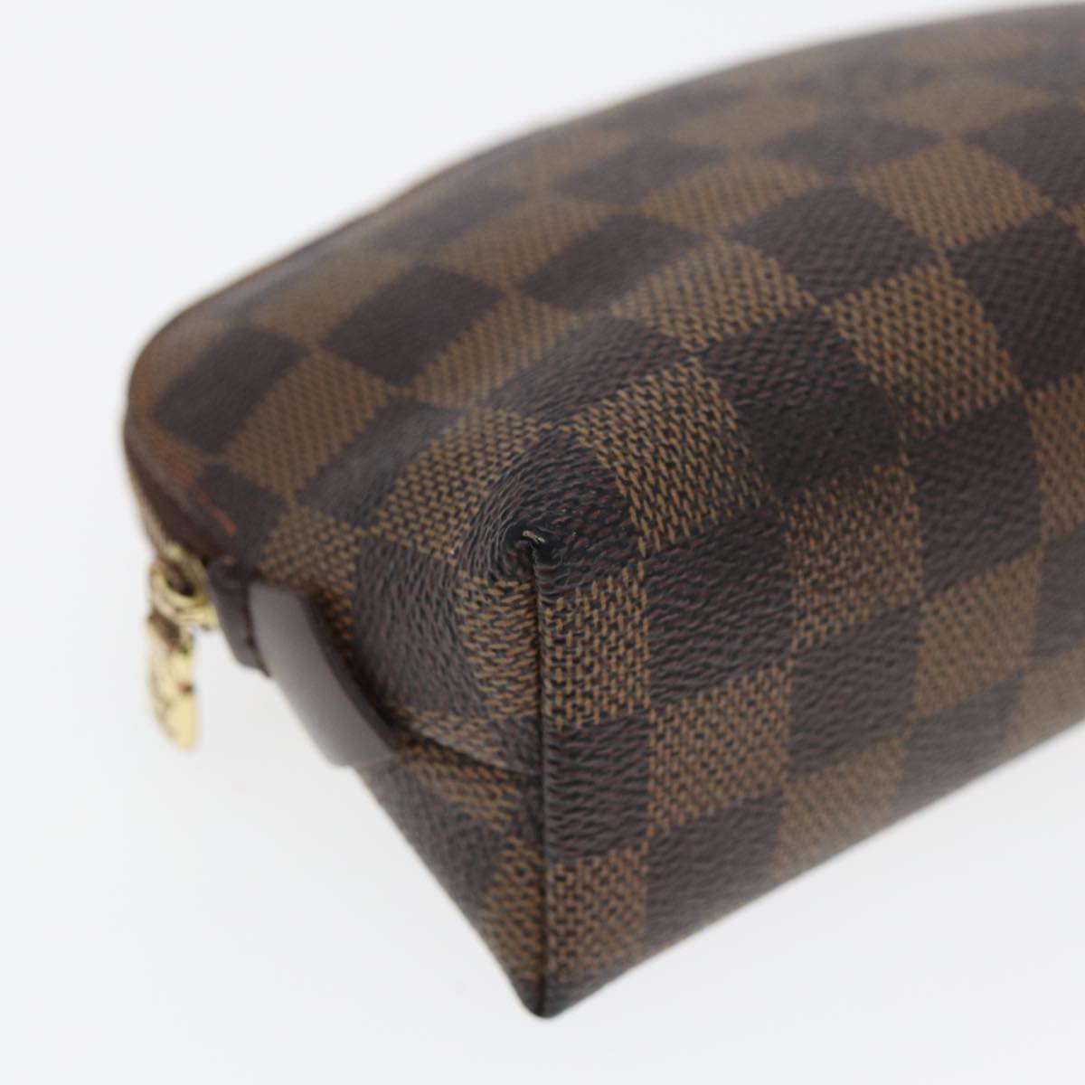 LOUIS VUITTON Damier Ebene Pochette Cosmetic PM Pouch N47516 LV 82977