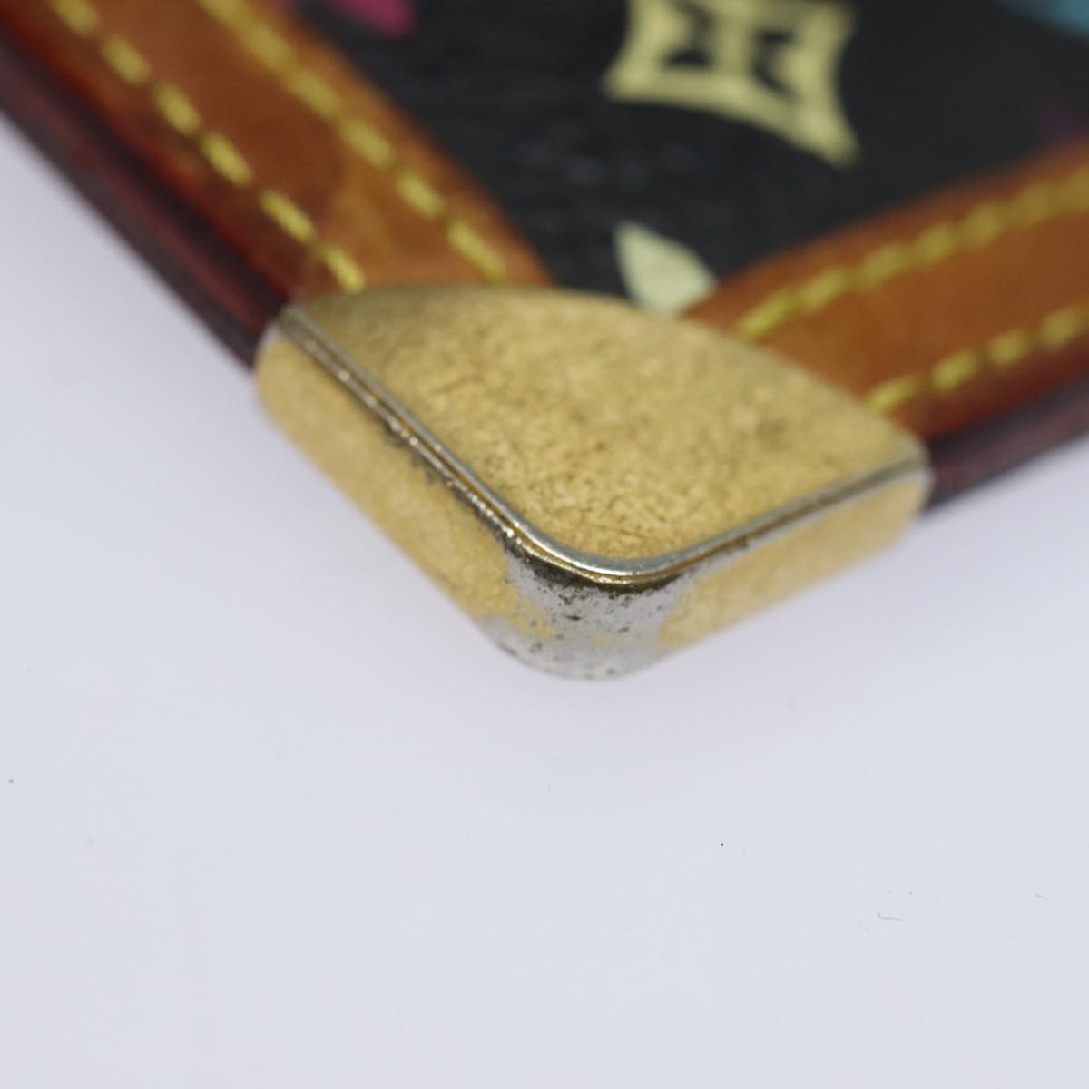 LOUIS VUITTON Monogram Multicolor Pochette Cles Purse Black M92654 82986