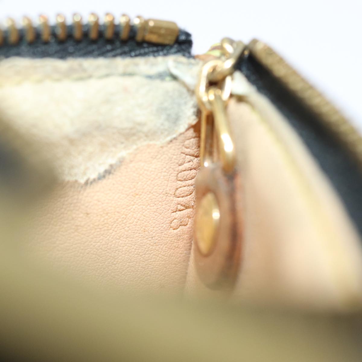 LOUIS VUITTON Monogram Multicolor Pochette Cles Purse Black M92654 82986