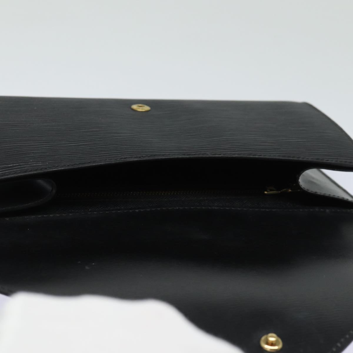 LOUIS VUITTON Epi Art Deco Clutch Bag Black M52632 LV 82997